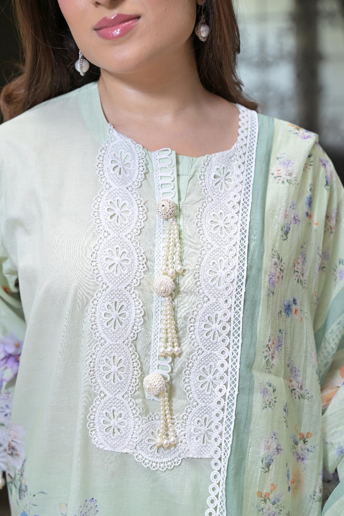 Pistachio Veil Set