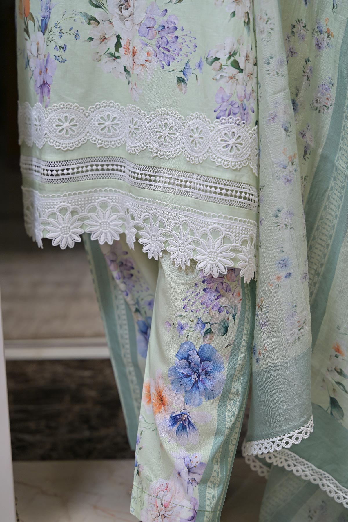 Pistachio Veil Set