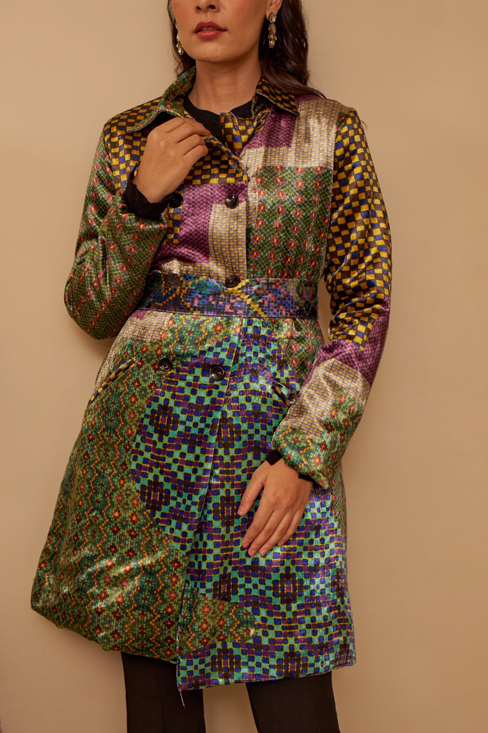 Velvet Dawn Duster Trench Coat