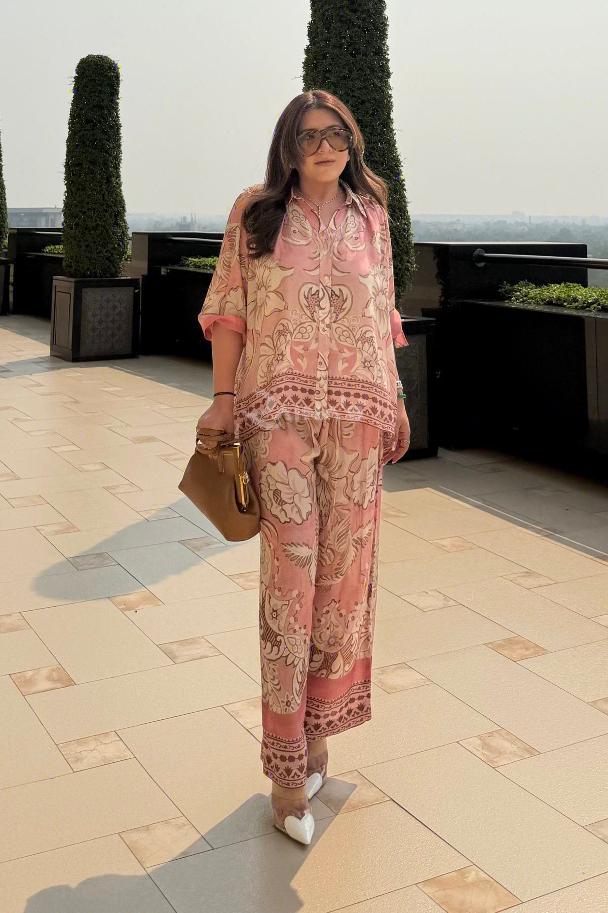 Baroque Co-ord - Dusty Rose