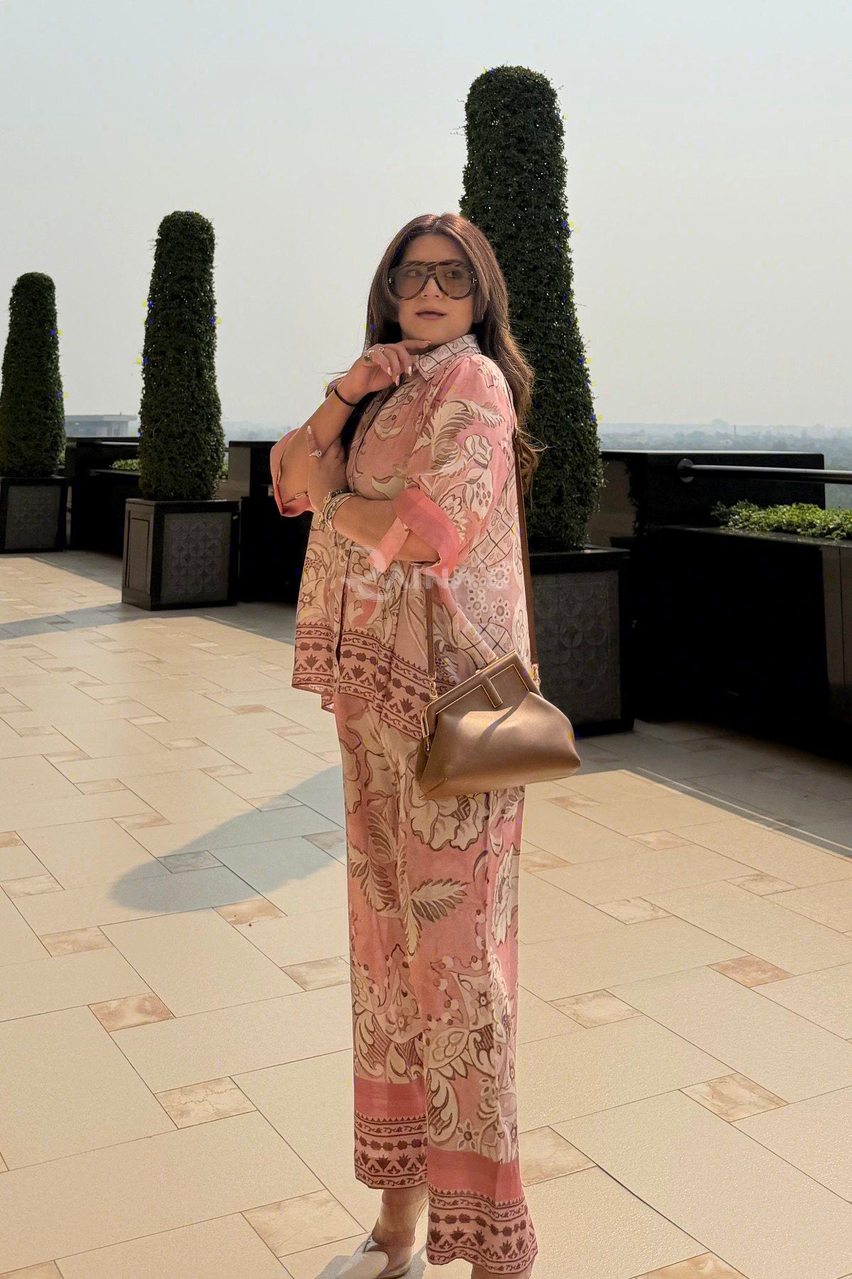 Baroque Co-ord - Dusty Rose