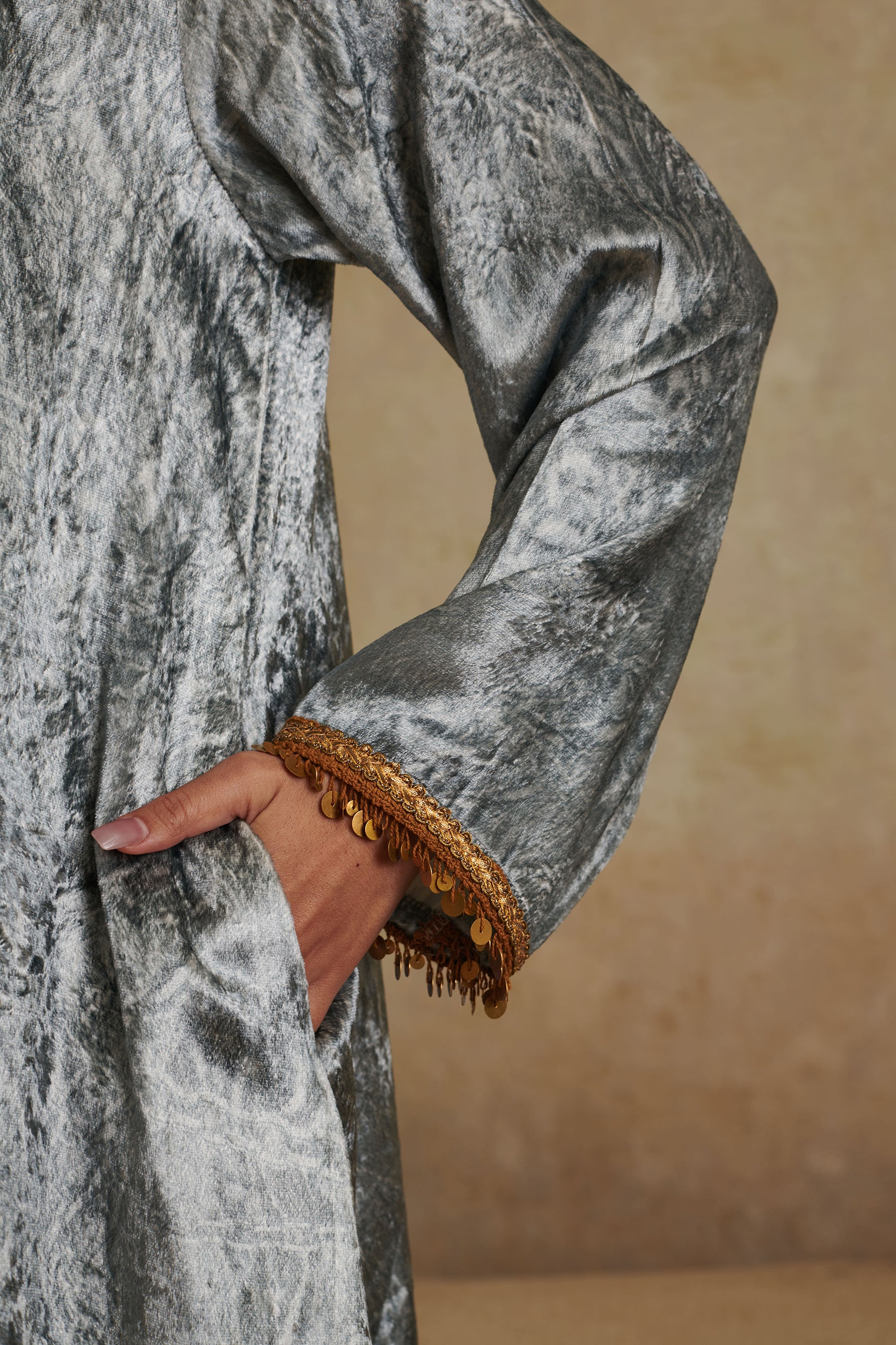 Velvet co-ord set with a dupatta