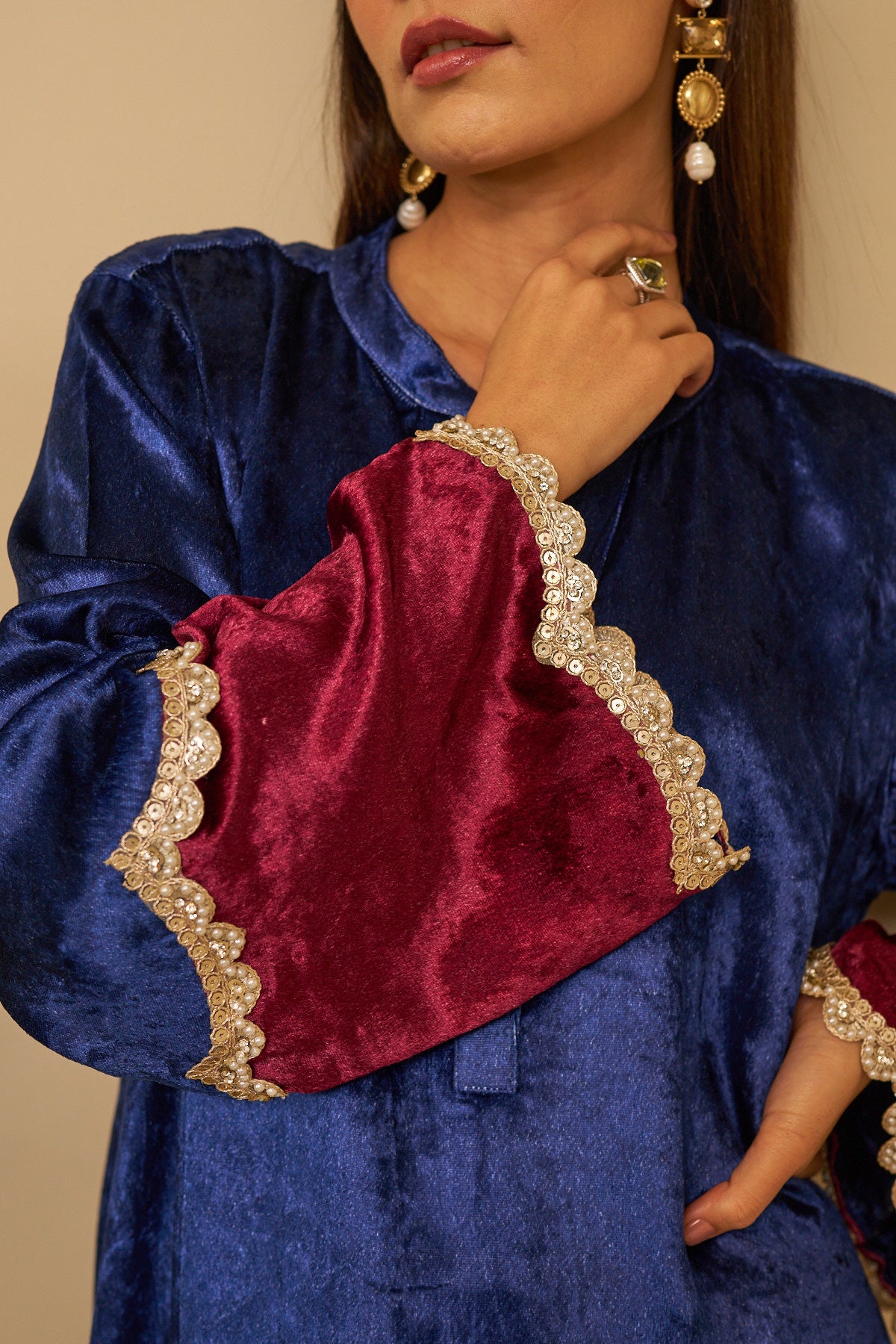 Velvet Majesty Kurta