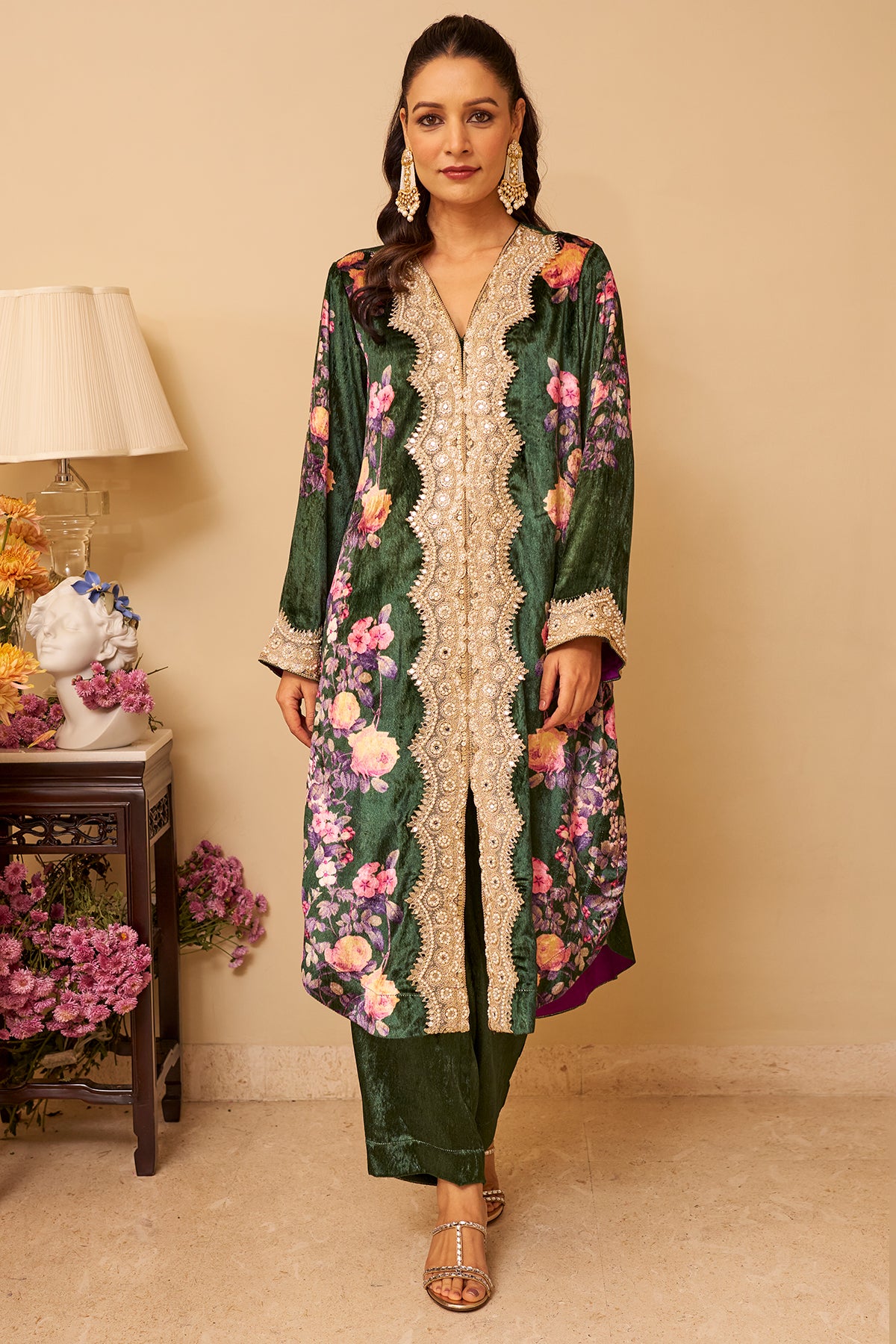 Emerald Bloom Kurta Set