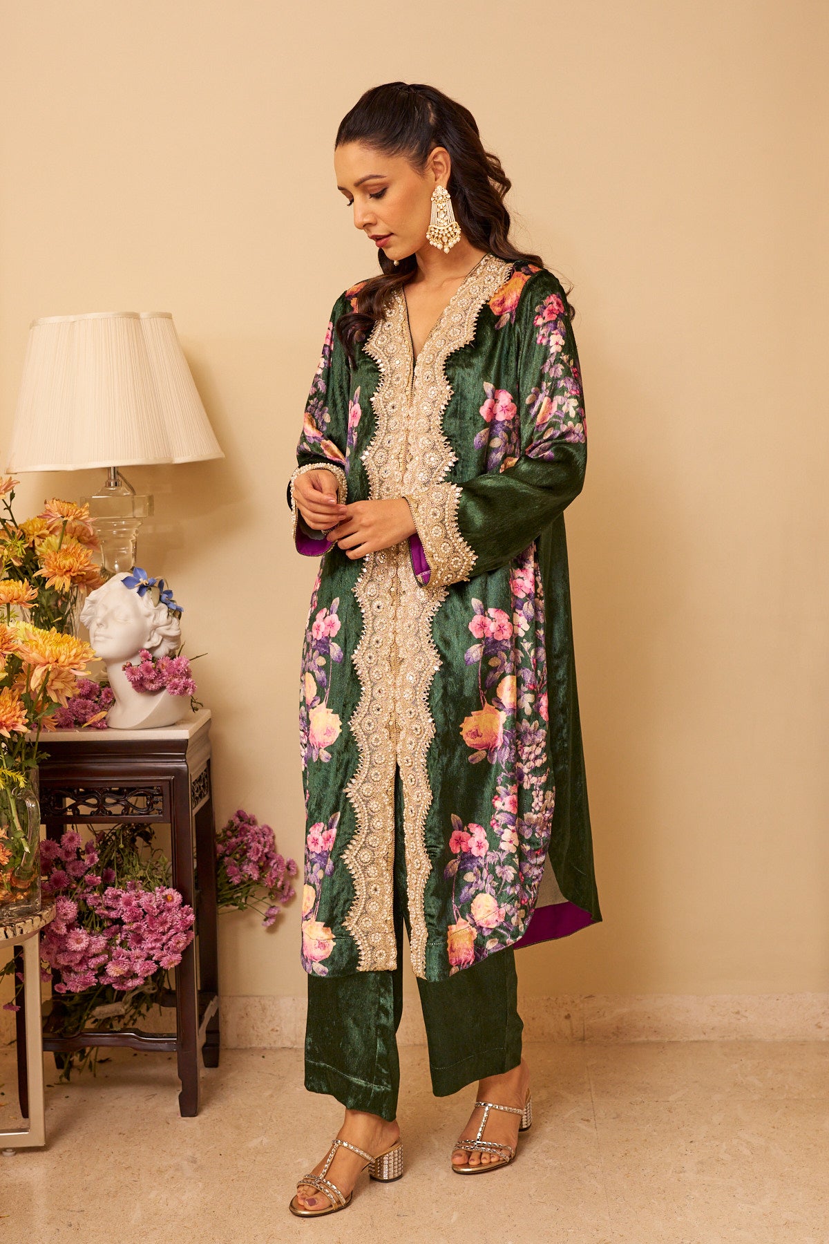 Emerald Bloom Kurta Set