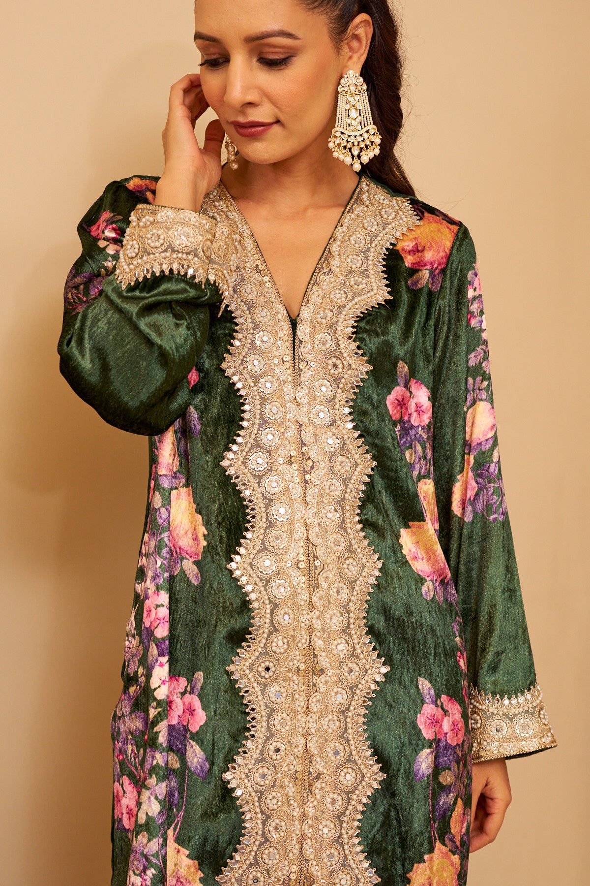 Emerald Bloom Kurta Set