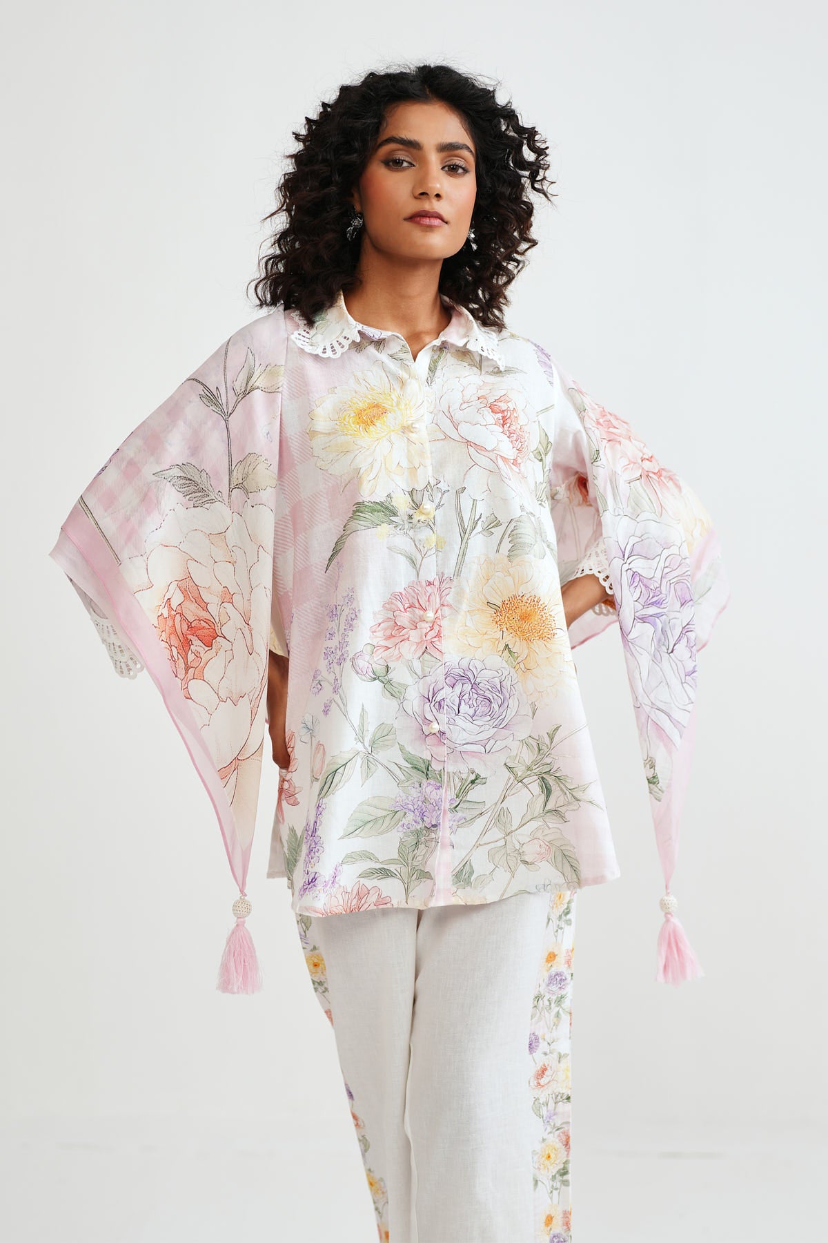 Checkered Bloom Shirt