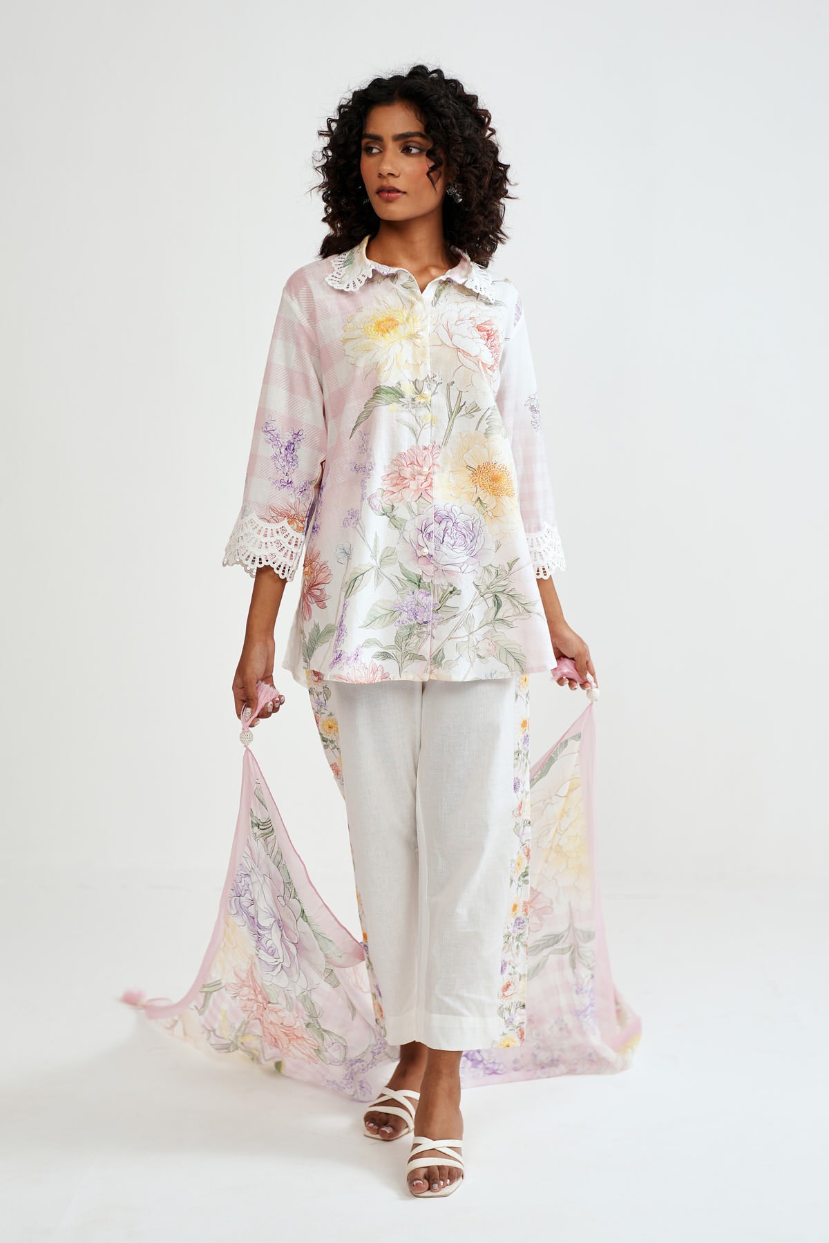 Checkered Bloom Shirt