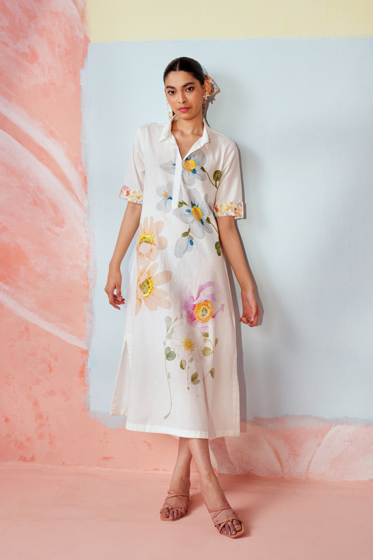 Floral Symphony Dress