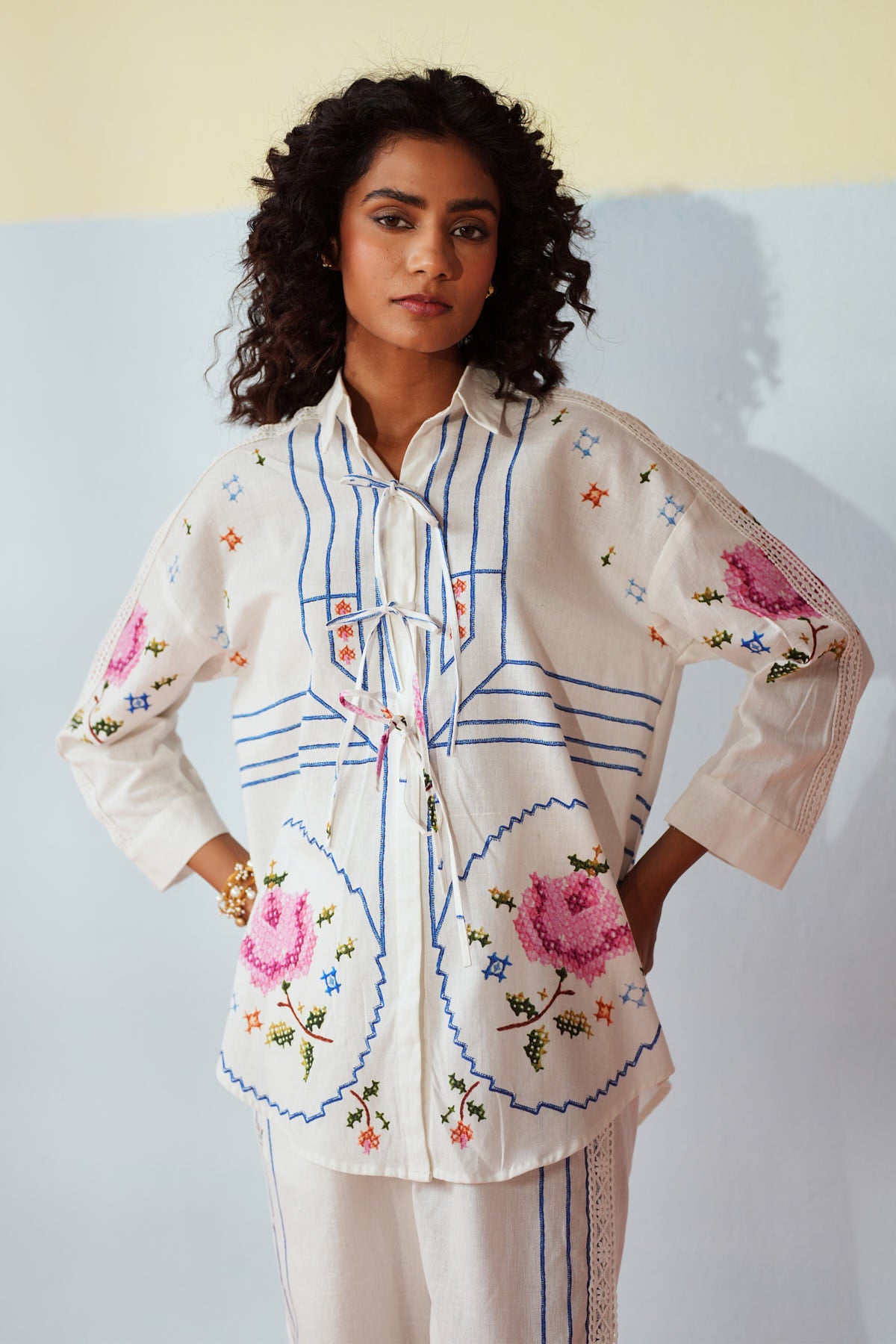 Cross Stitch Meadow Printed Set