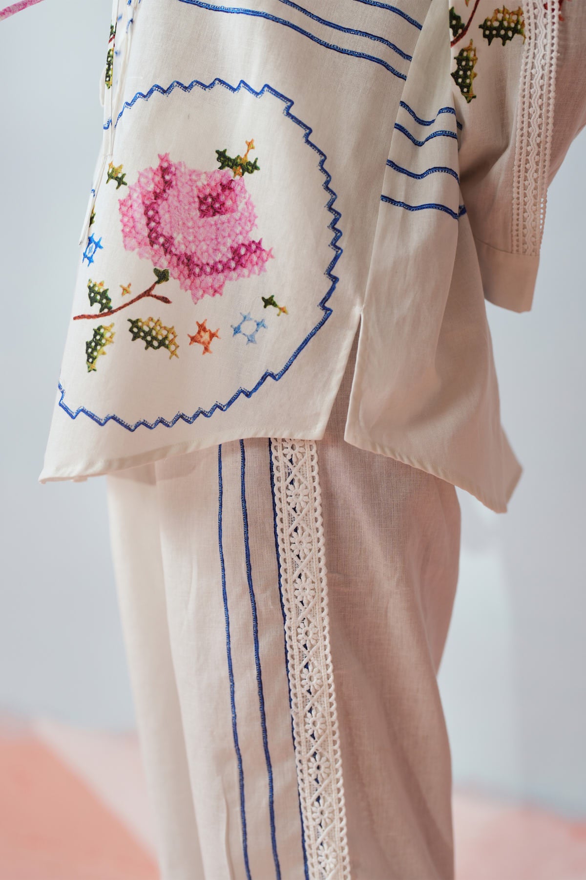 Cross Stitch Meadow Printed Set