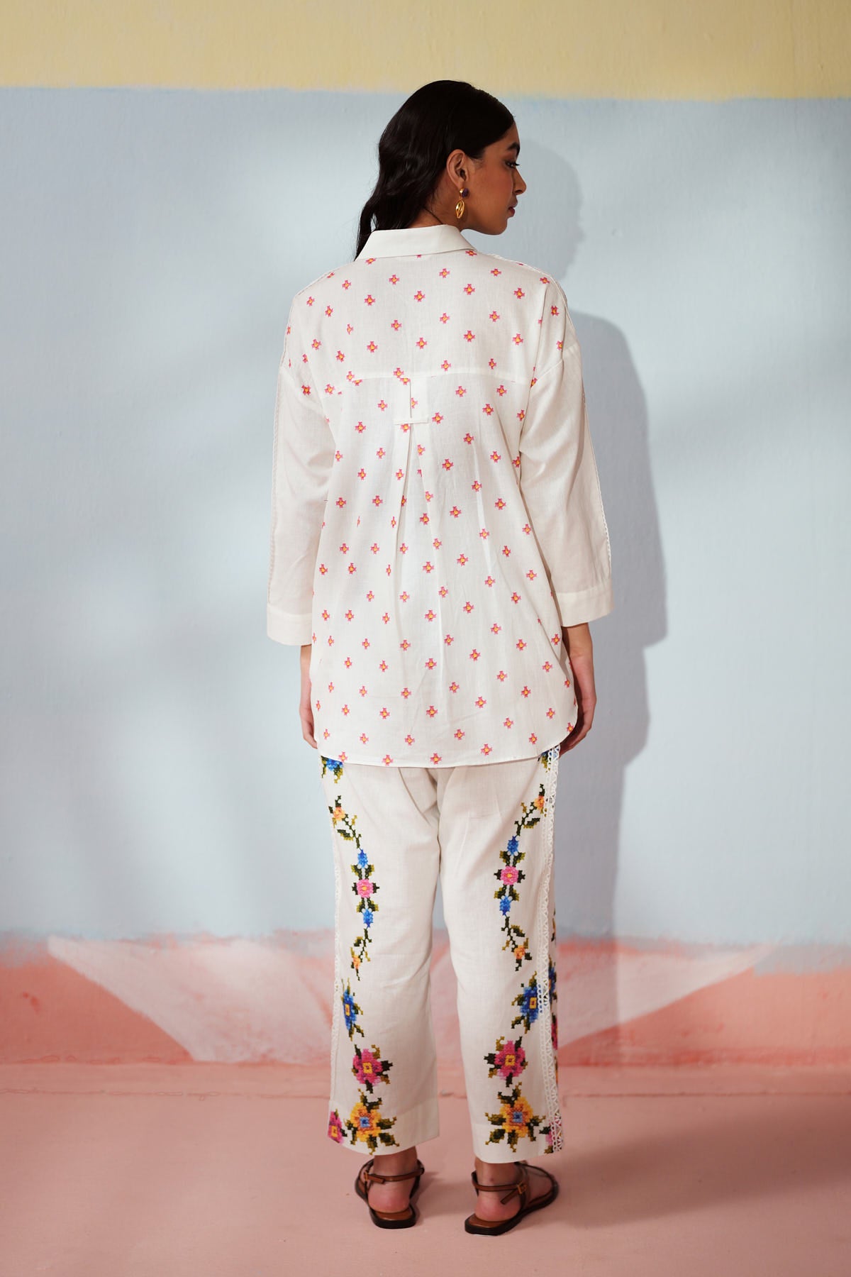 Threaded Blooms Printed Set
