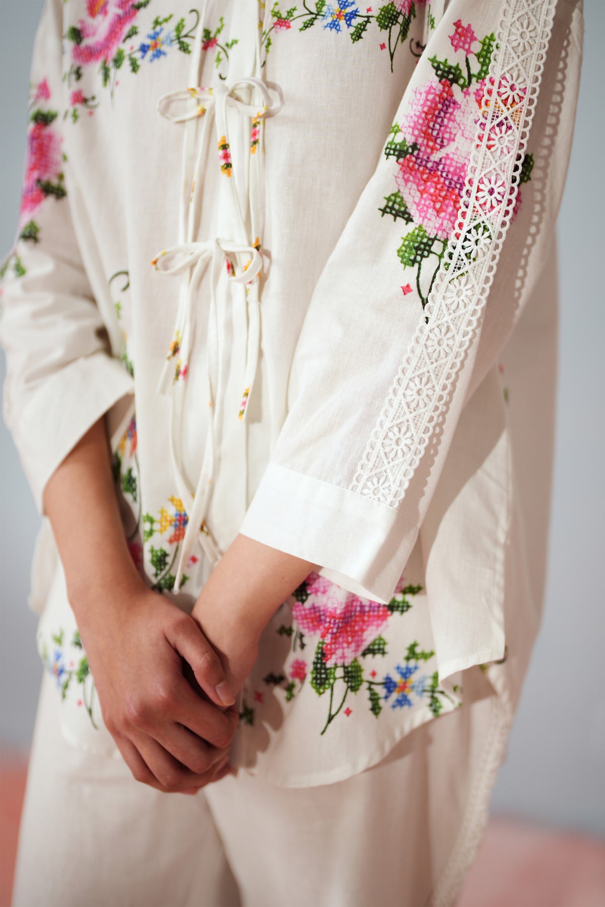 Cross Stitch Flora Printed Set