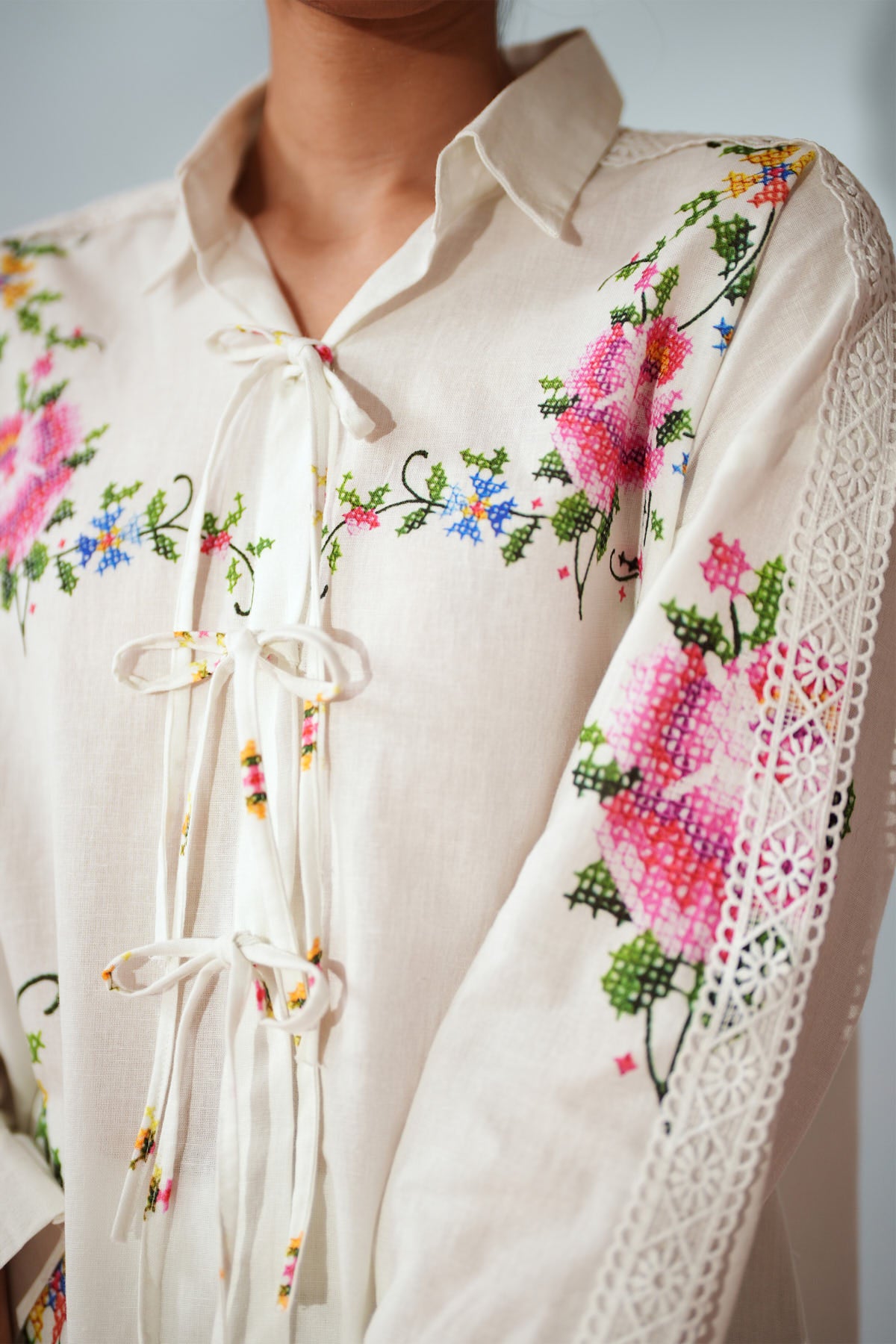 Cross Stitch Flora Printed Set