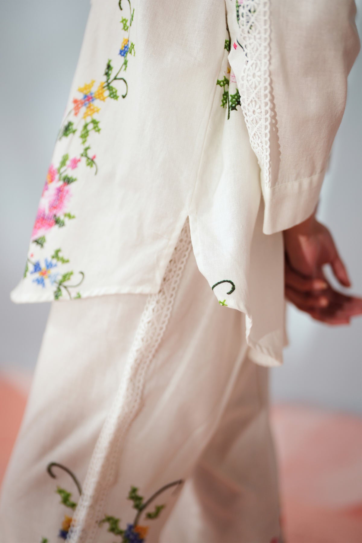Cross Stitch Flora Printed Set