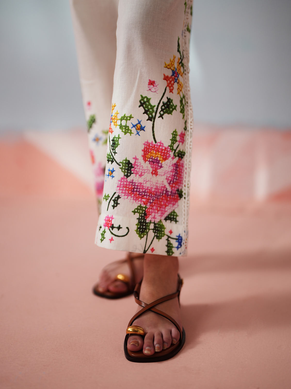Cross Stitch Flora Printed Set