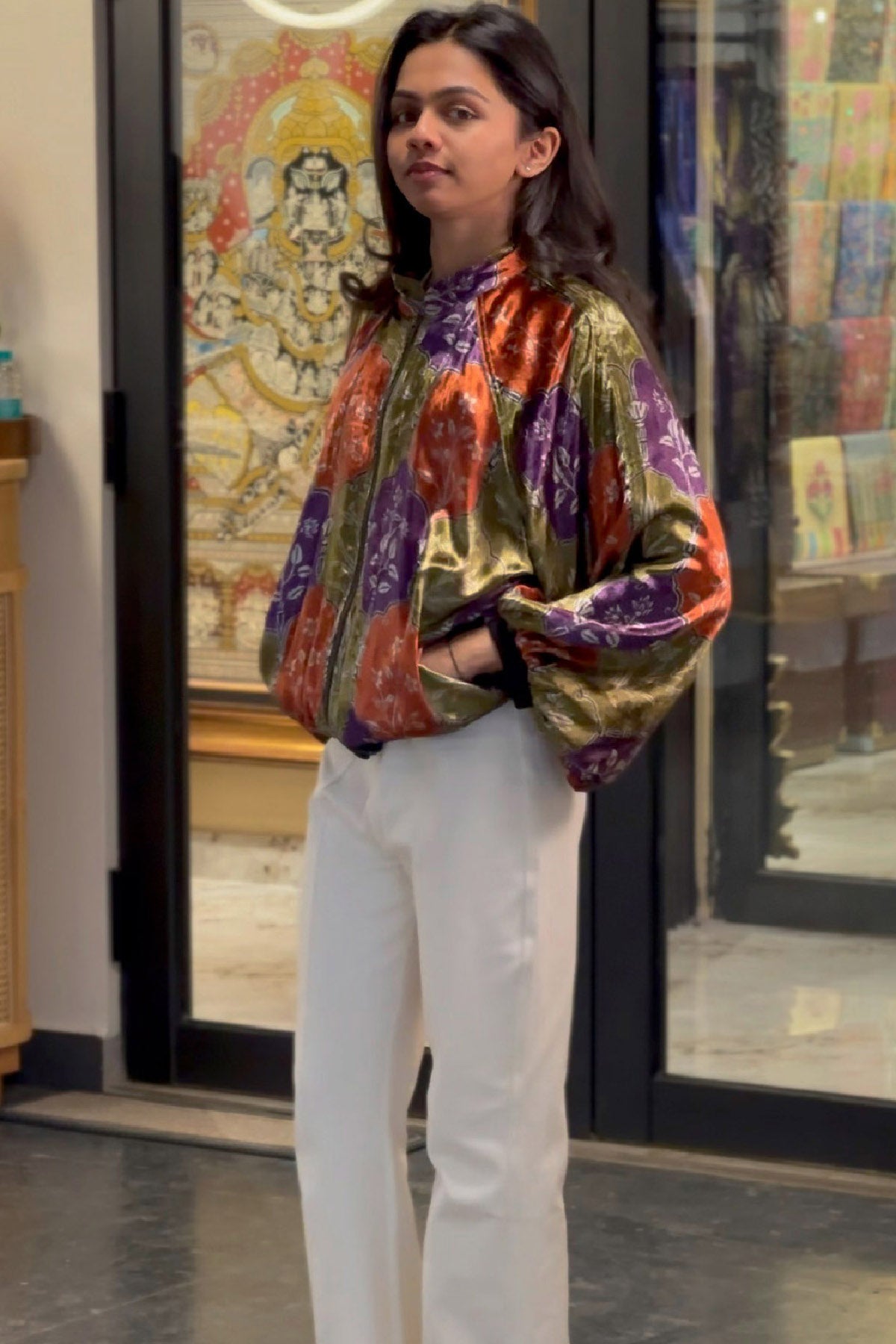 Chevron Ease Jacket Set