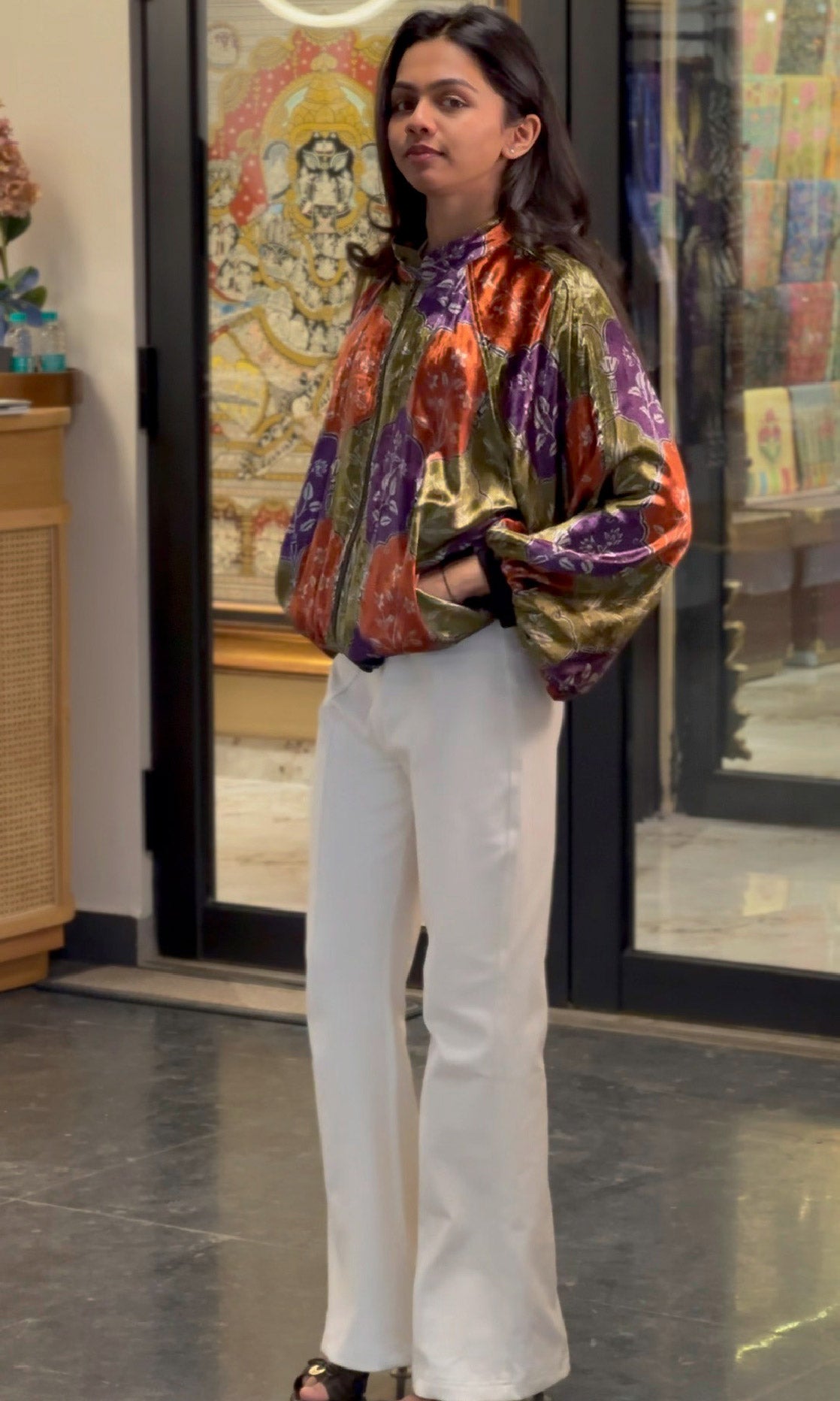 Chevron Ease Jacket Set