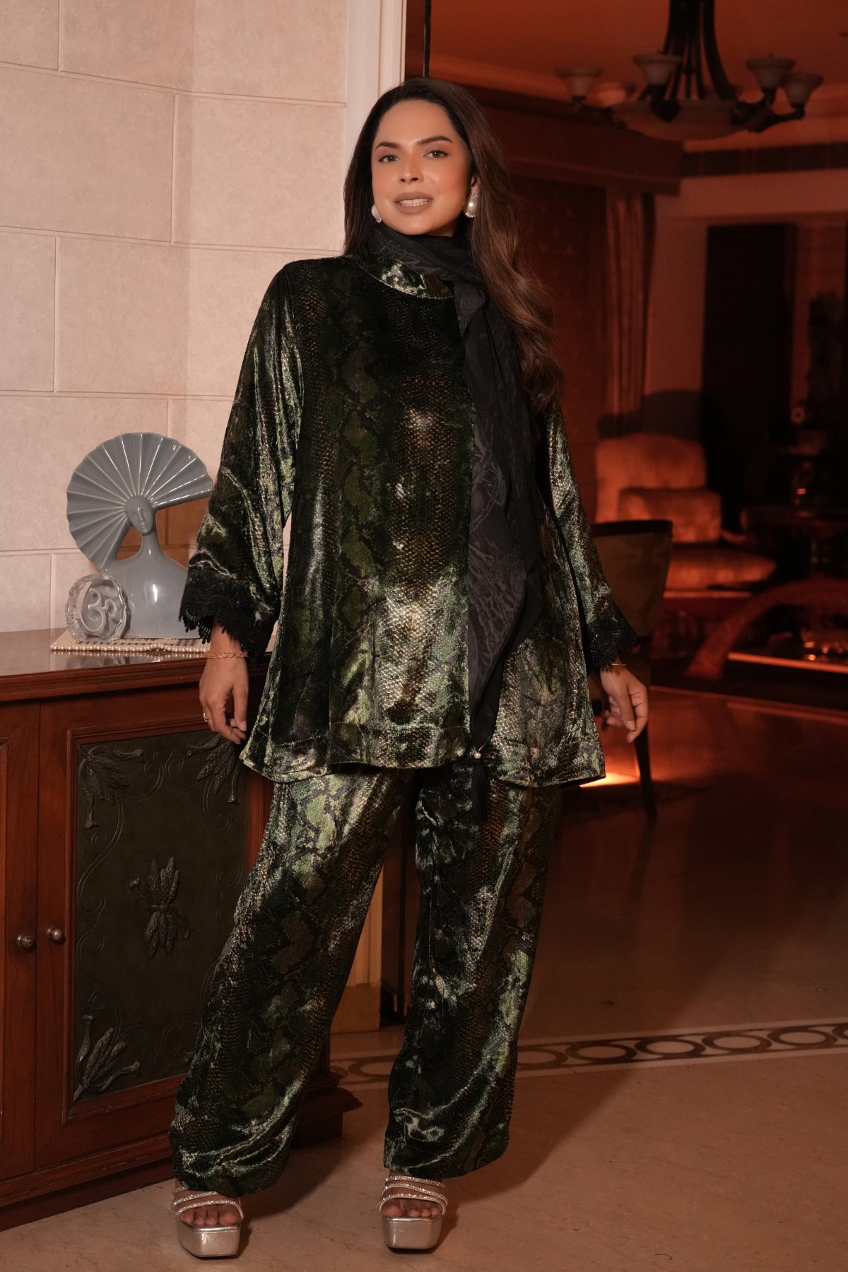 Serpent Elegance Co-ord Set