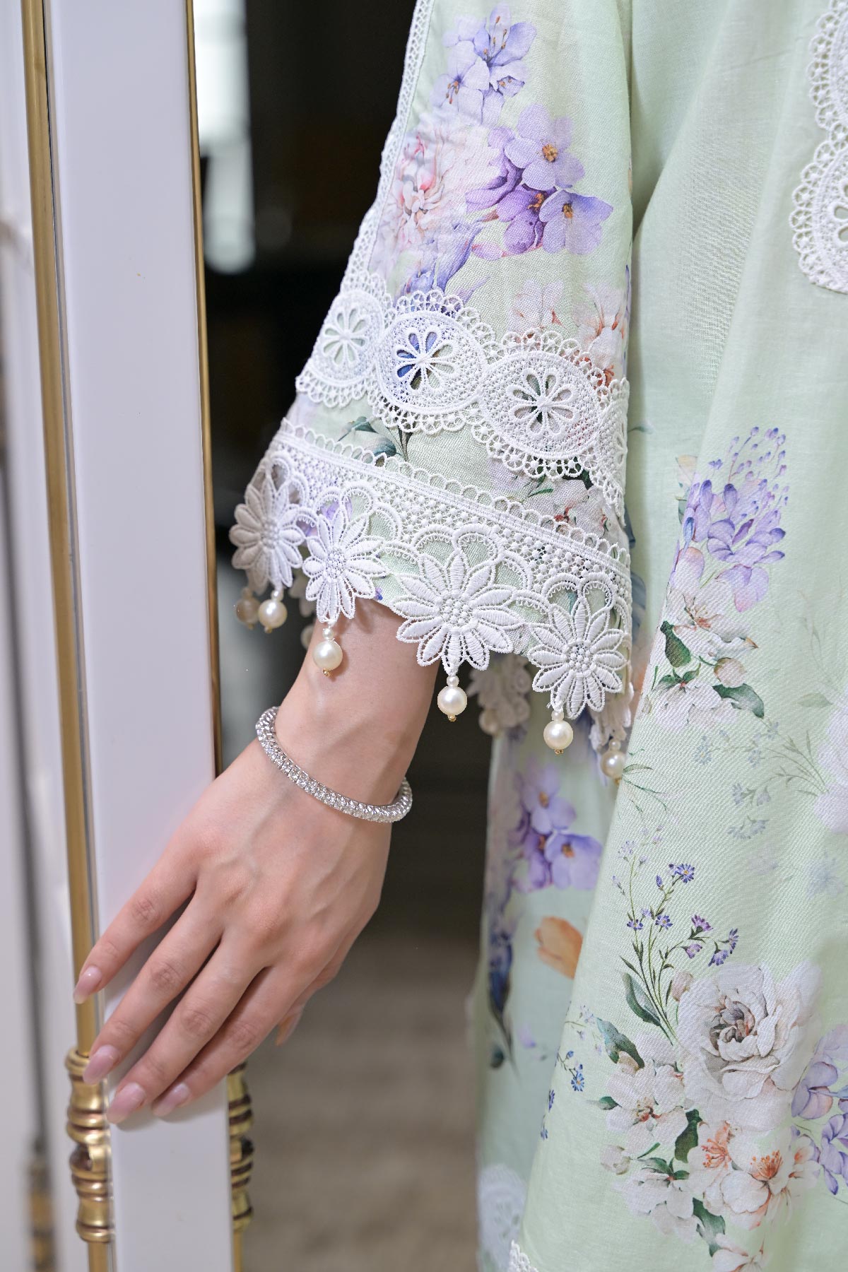 Pistachio Veil Set