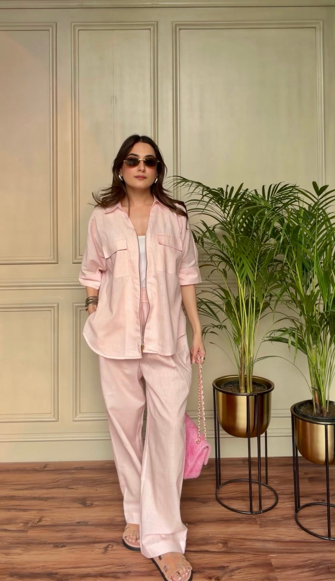 Blush Veil Co-ord Set