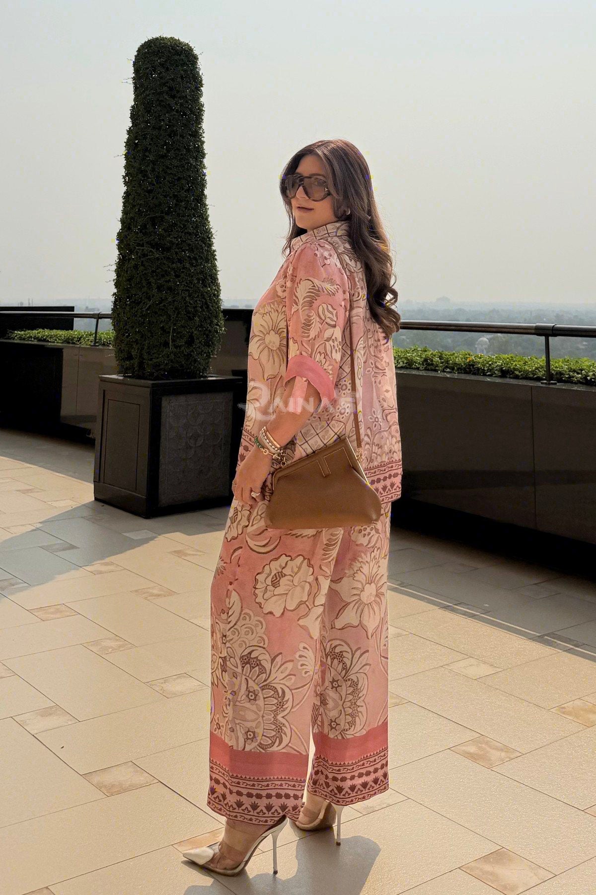Baroque Co-ord - Dusty Rose