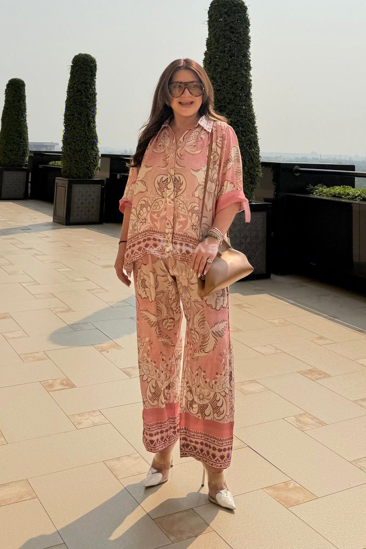 Baroque Co-ord - Dusty Rose