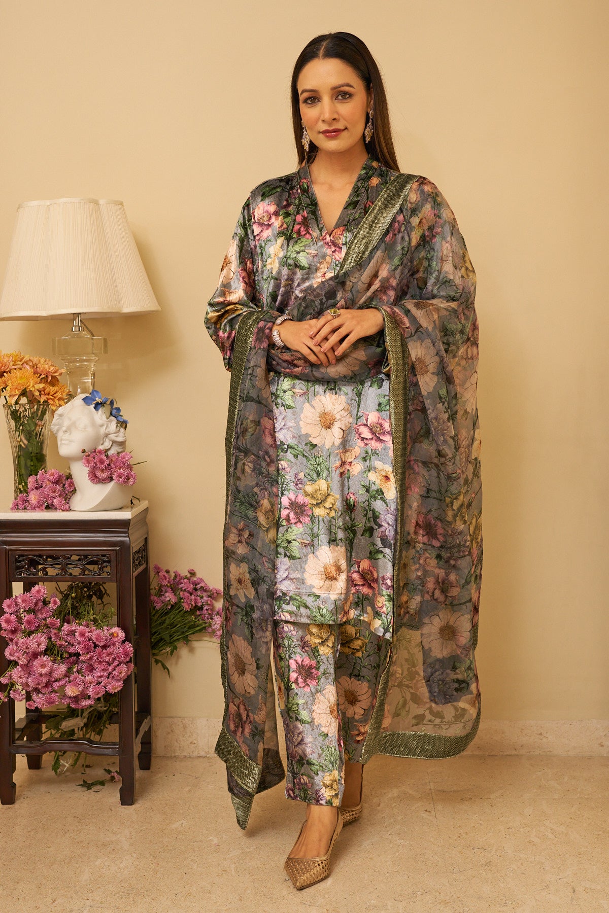 Patterned Paradise Kurta Set