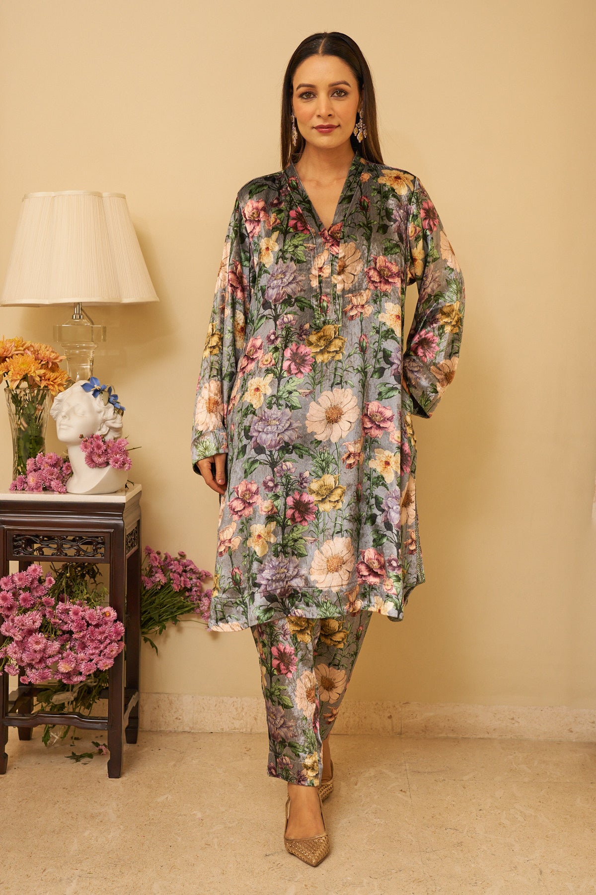 Patterned Paradise Kurta Set