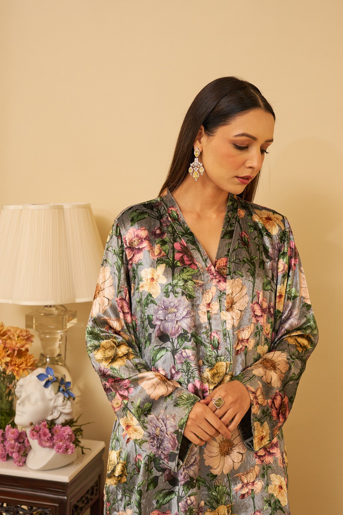 Patterned Paradise Kurta Set