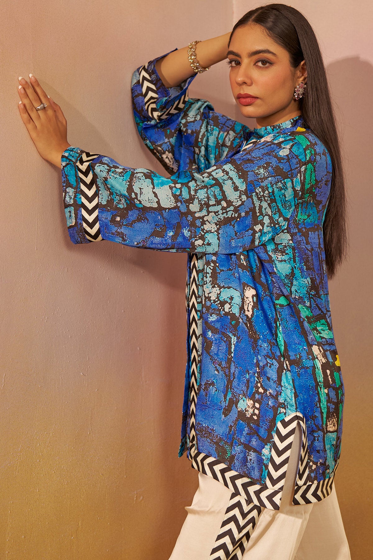 Vibrant Blue Tunic Set