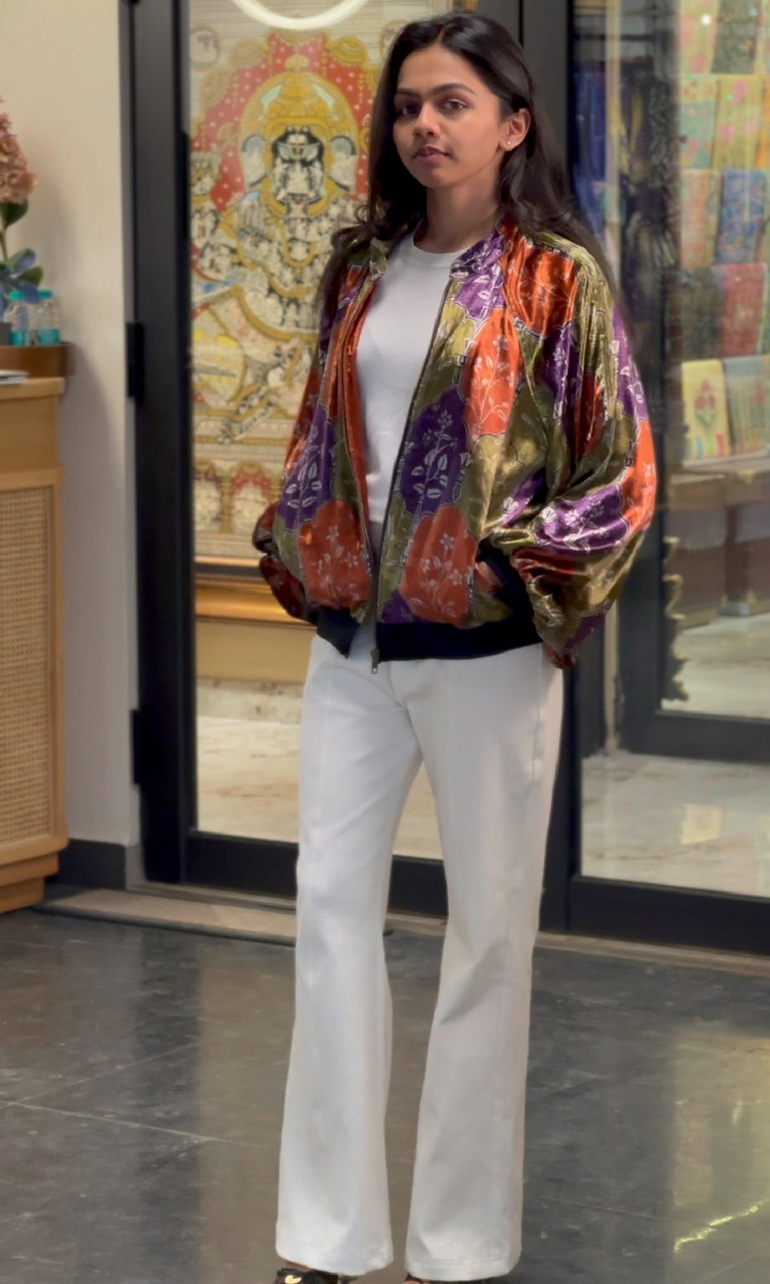 Chevron Ease Jacket Set